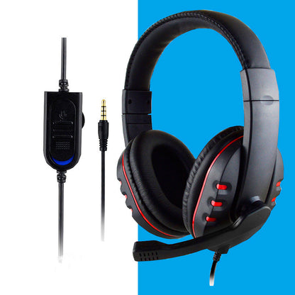 Gaming Headset with Microphone, Gaming Headphones for PS4 PS5 Xbox One PC, PlayStation Headset with Noise Reduction Mic, LED Light 7.1 Surround Sound Over-Ear and Wired 3.5mm Jack