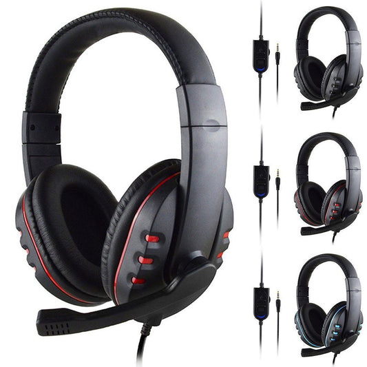 Gaming Headset with Microphone, Gaming Headphones for PS4 PS5 Xbox One PC, PlayStation Headset with Noise Reduction Mic, LED Light 7.1 Surround Sound Over-Ear and Wired 3.5mm Jack